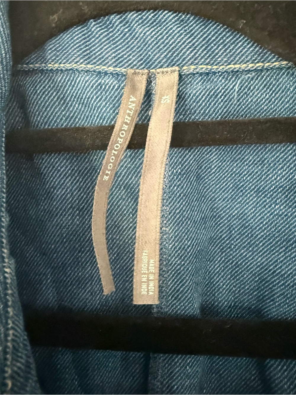 Anthropologie 100% Cotton Wide Leg Jumpsuit - XS in Dark Denim - Picture 12 of 16